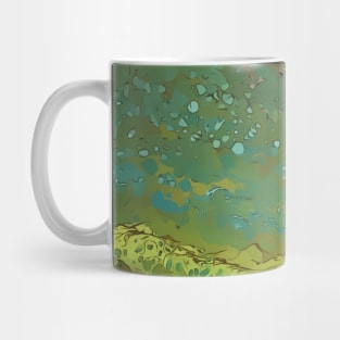 Dirty Pour Acrylic Organic Textures - WelshDesignsTP001 Mug